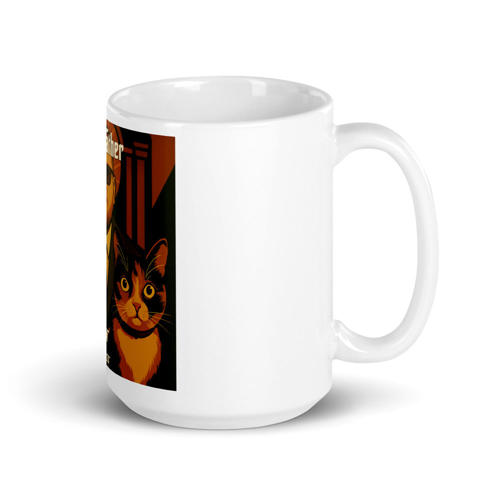 The CatFather white mug